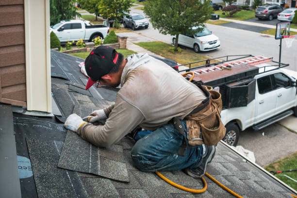Professional Emergency Roof Repair technician working in Hallieford, VA